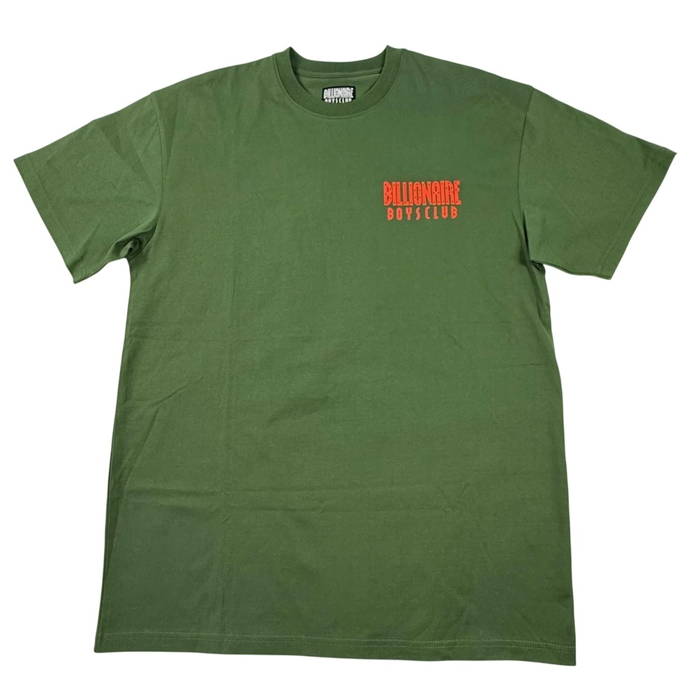 Billionaire Boys Club Mens Olive Green Graphic Logo T-Shirt Size M RN98011